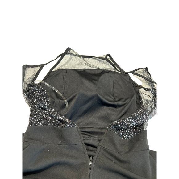 Macy's Emerald Sundae Stretch Flounce Fit and Flare Mini Dress Size S Party Glam - Picture 4 of 9